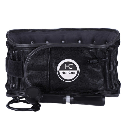 HailiCare Inflatable Traction Belt Lumbar Hot Moxibustion Massage Lumbar Disc Magnetic Therapy Belt