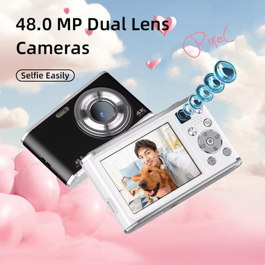 DC306 digital high-definition camera front and rear dual camera autofocus entry-level student card machine