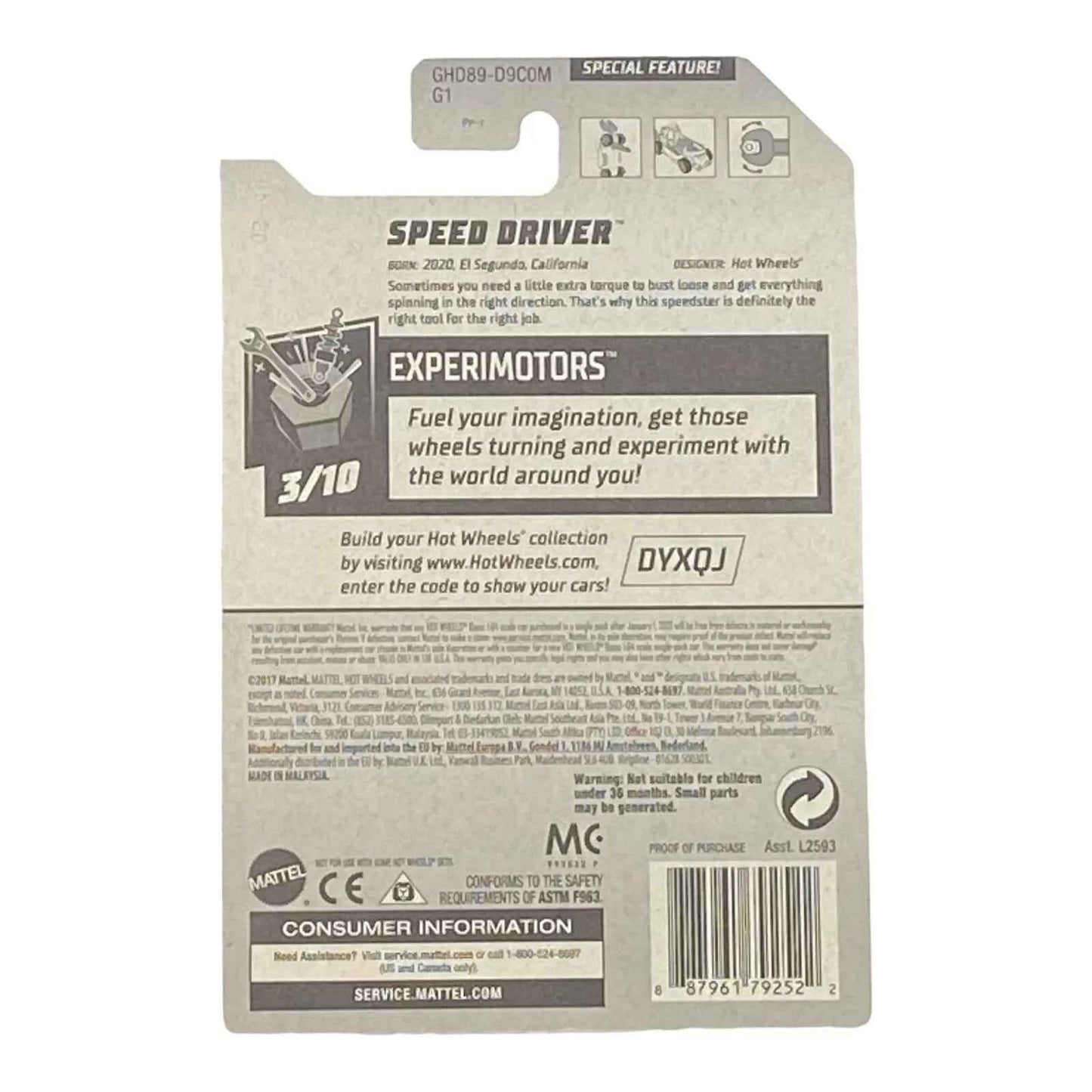 Hot Wheels Speed Driver - Experimotors Series 3/10