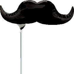 14" Black Mustache