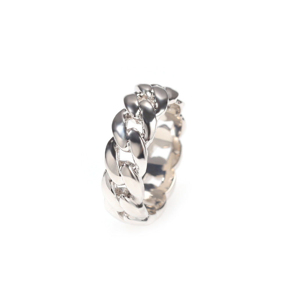 Cuban Link Chain Hip Hop Couple Ring