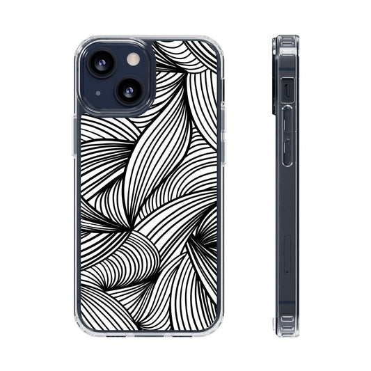 Black and White Illusion Clear Cases
