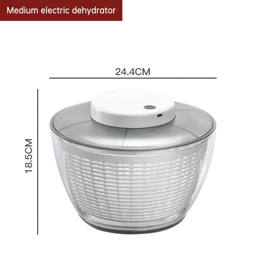 Electric Household Vegetable Salad Dehydrator Fruit and Vegetable Shaker Dryer Vegetable Washer Dehydrator Drain Basket