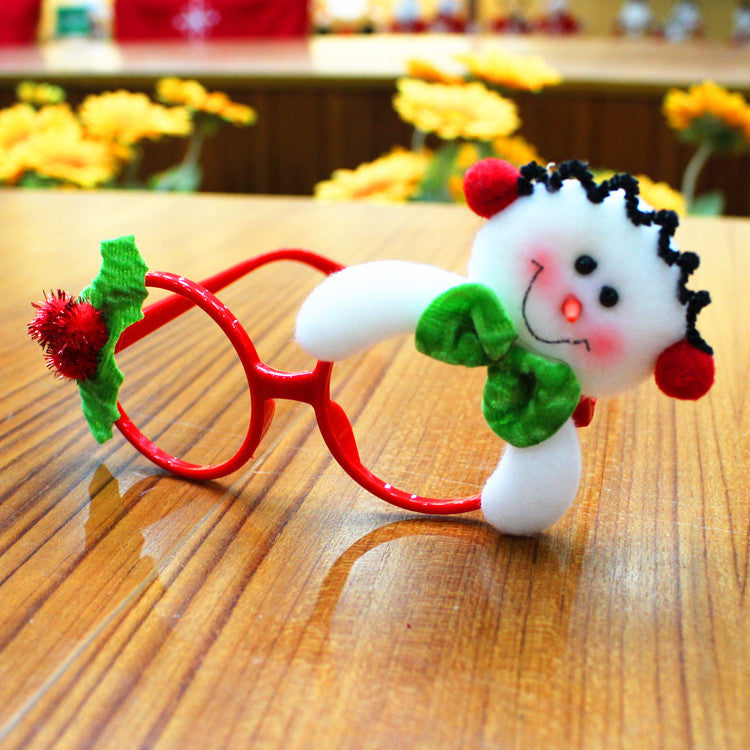 Santa Glasses Christmas Party Supplies Decor