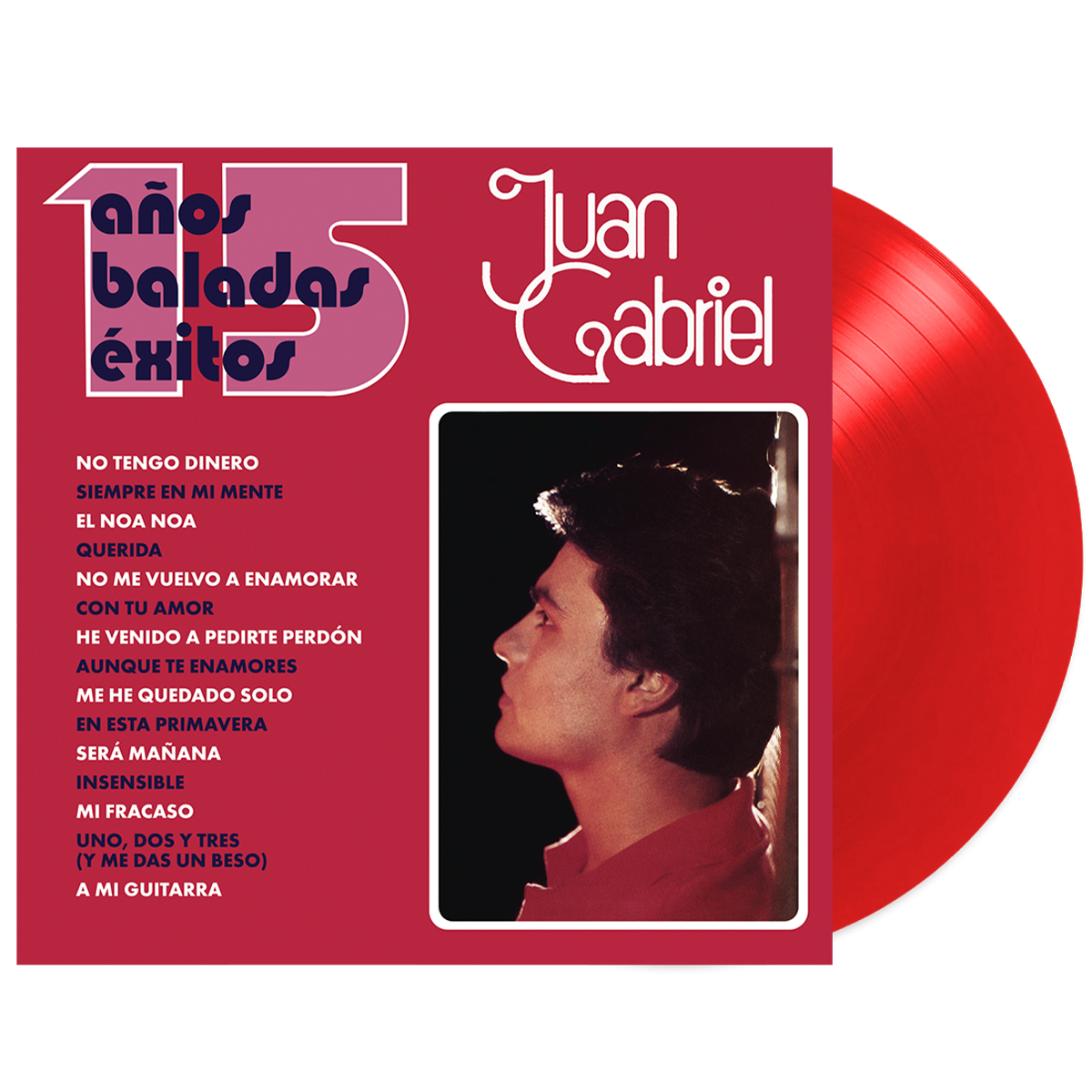 Juan Gabriel - 15 Anos Baladas Exitos Vinyl 2LP (Opaque Red)