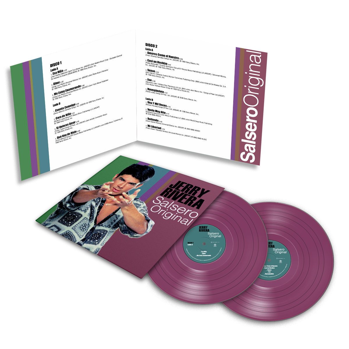 Jerry Rivera - El Bebe…..Salsero Original Orchid Vinyl 2LP