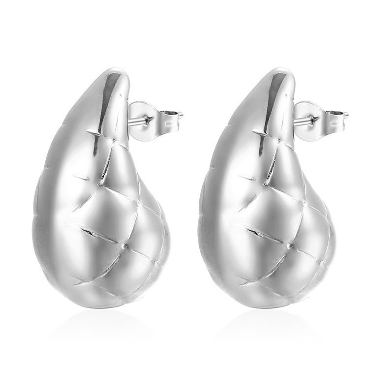 Women's Fashion Stainless Steel Droplet Earrings