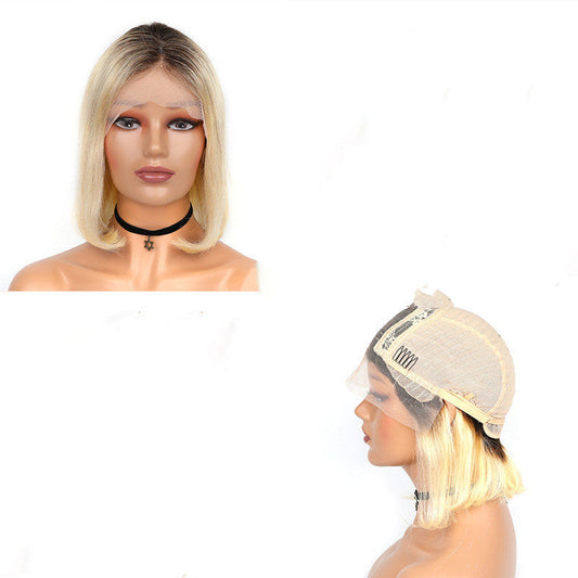 Hand-Woven Lace Human Hair Wig