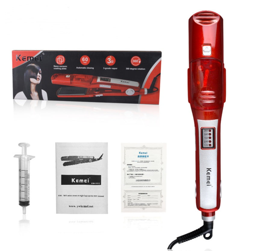 Electric Hair Straightener Splint with Steam