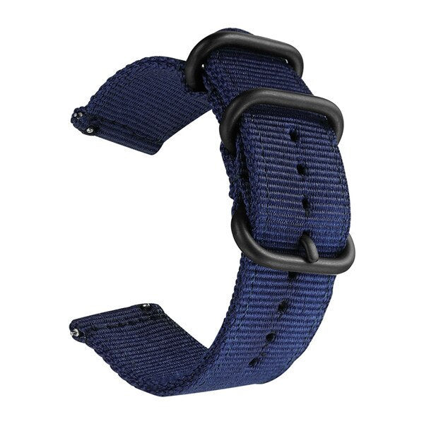 Nylon canvas wrist Strap for Xiaomi huami Amazfit Bip Stratos 2/2S PACE GTR 42/47MM Watch Band for Samsung Gear S3 S2 bracelet