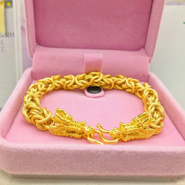 Gold Bracelet Men 24K Simulated Jewelry