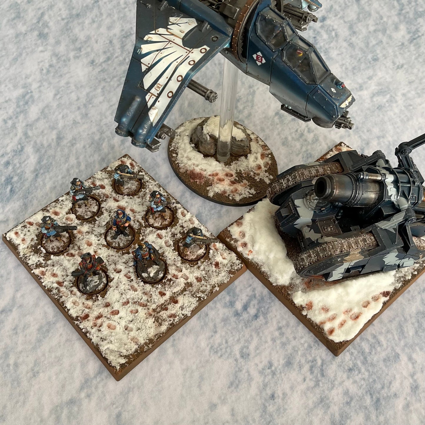 30x22" Double-Sided 'Cracked Earth' + 'Snow' F.A.T. Mat Battle Gaming Mat