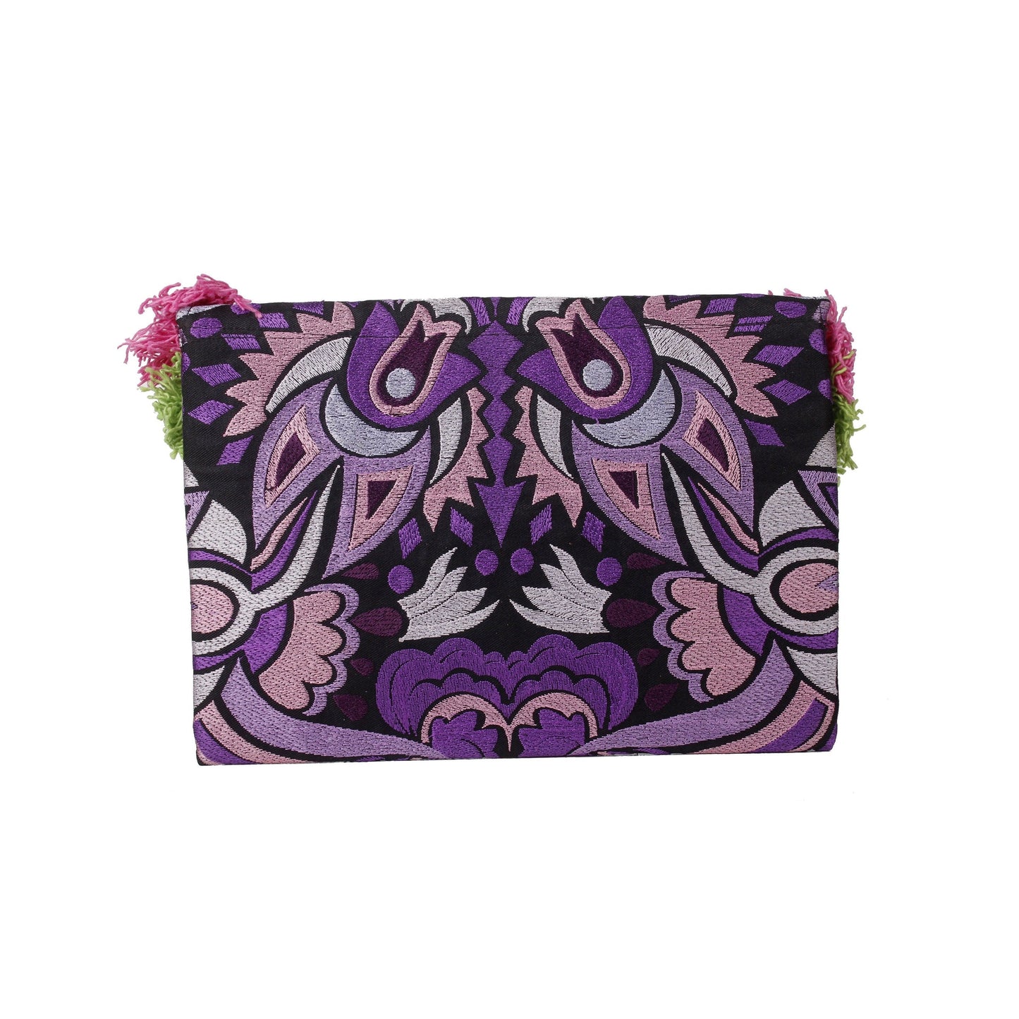Embroidered Multi Tassel Clutch Bag | IPad Case - Thailand