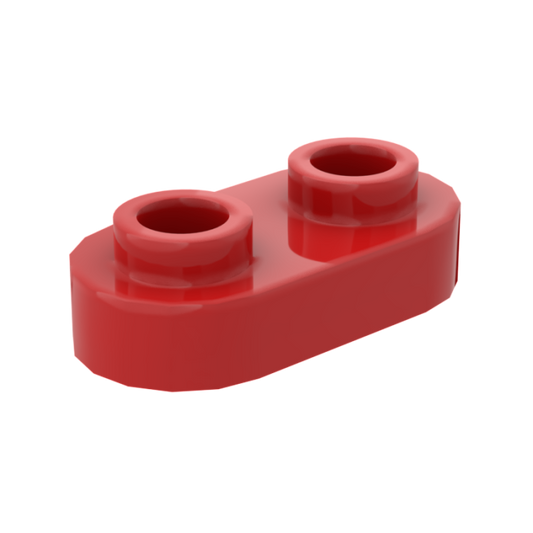 1×2 Rounded Plate w/ Open Stud – Pack of 10 – LEGO® Compatible – Choose Color