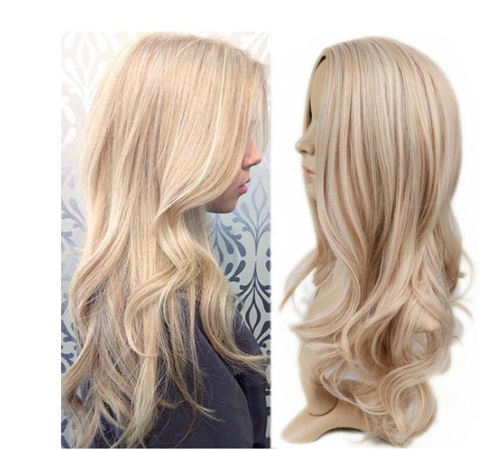 Fashion Long Curly Wig with Bangs - Europe/US Style