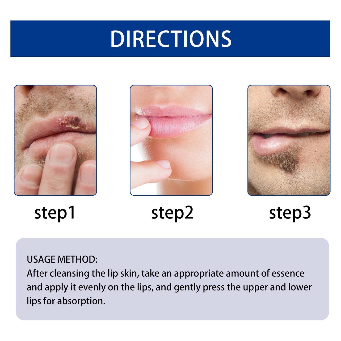 EAST MOON Lip Essence Rolling Lotion, Moisturize And Fade Lip Lines, Prevent Dry Crack And Dead Skin, Plump And Moisturize Lips