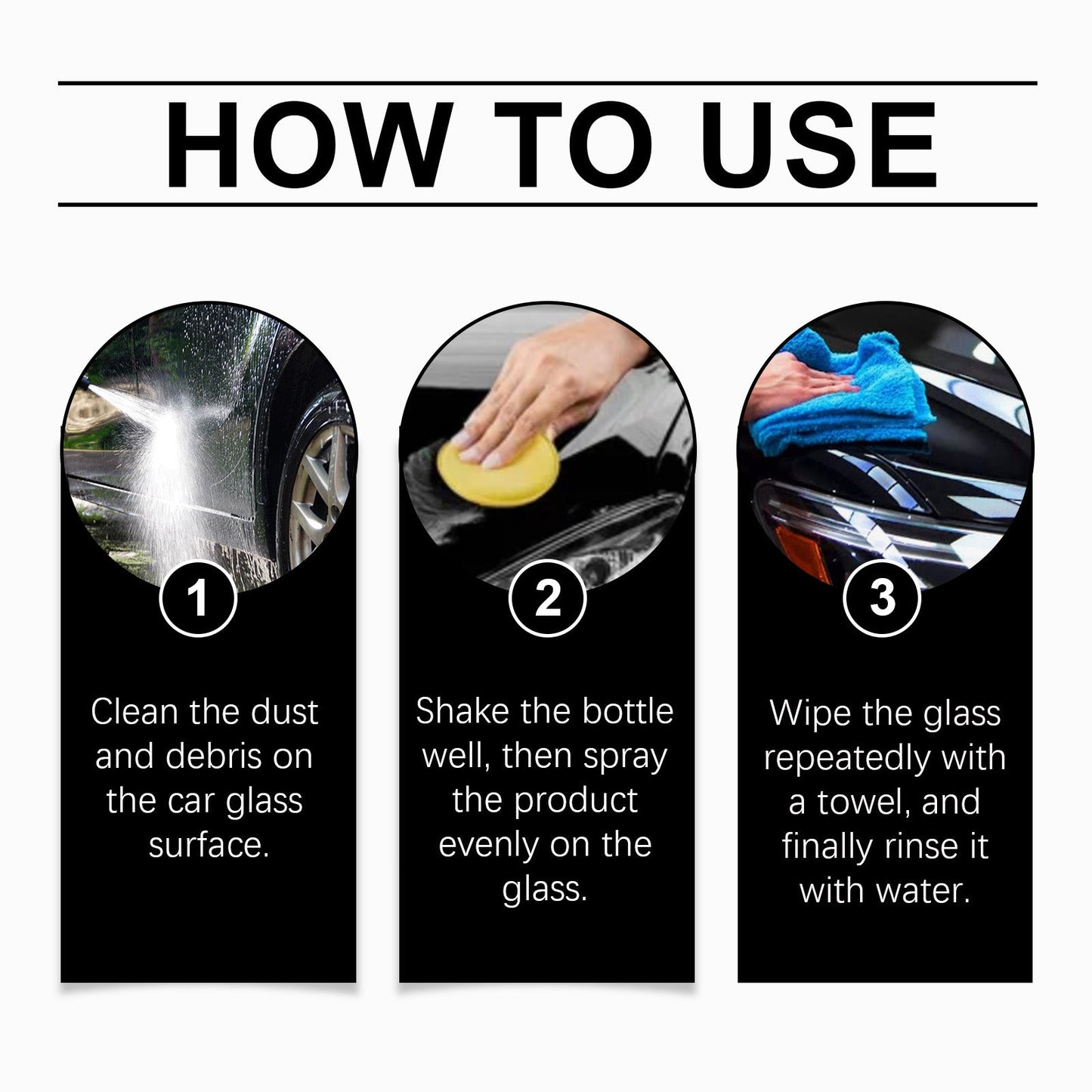 Multifunctional Glass Oil Film Foam Remover Removes Oil Film Glass Water From Front Windshield Cars