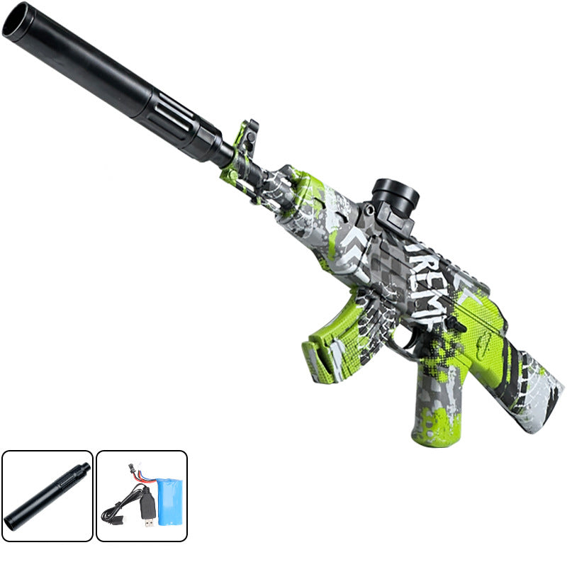 Electric high-speed continuous firing AK boy soft bullet toy gun