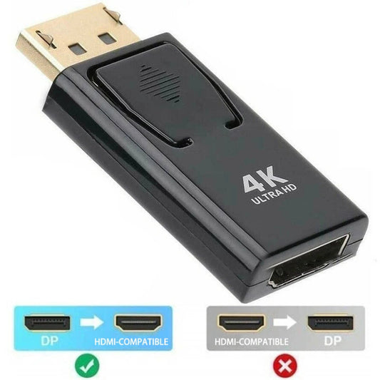4K Ultra HD adapter with USB-C and HDMI connectors on a white background