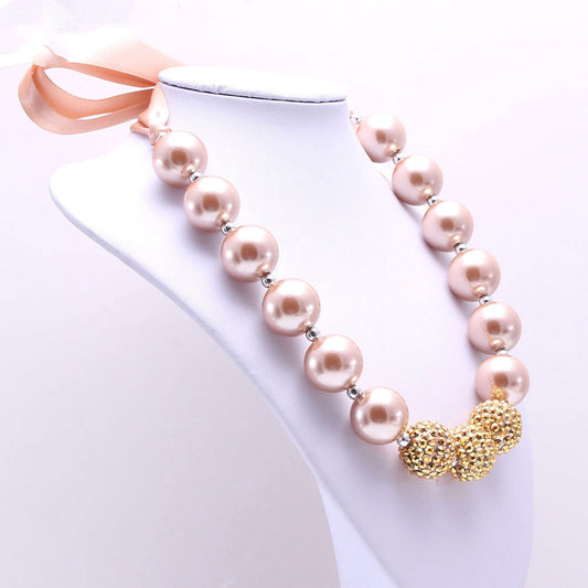 Golden Pearl Children's Necklace