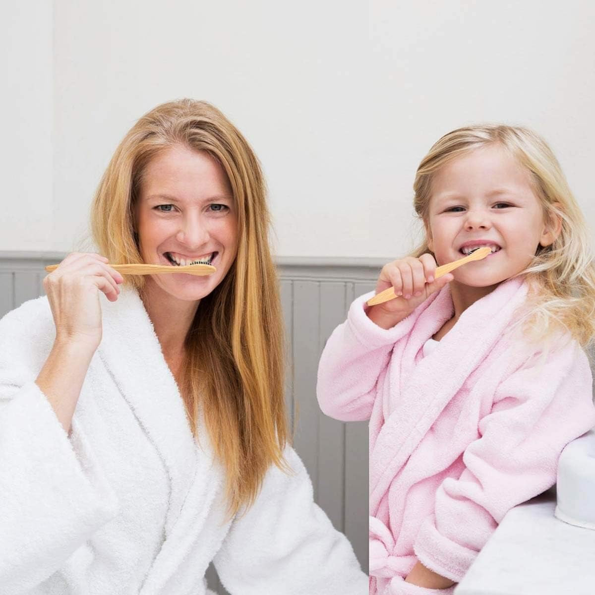 Eco-Friendly Bamboo Toothbrushes – Set of 10