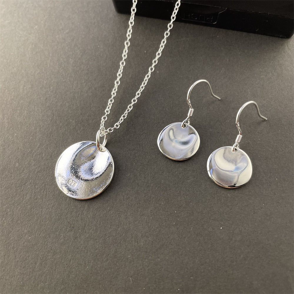 Silver Necklace Ring Suit Flying Saucer