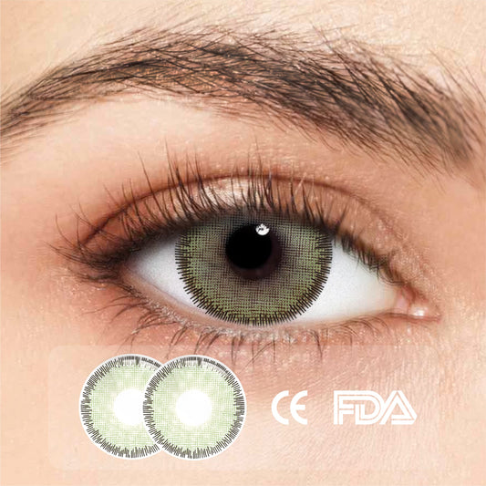 1 pair FDA Certificate Eyes Beautiful Pupil Colorful Girl Cosplay Contact Lenses EMILY GREEN