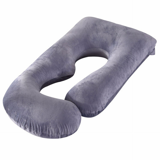 Pregnant women's detachable crystal velvet G-type side lying waist protection pillow