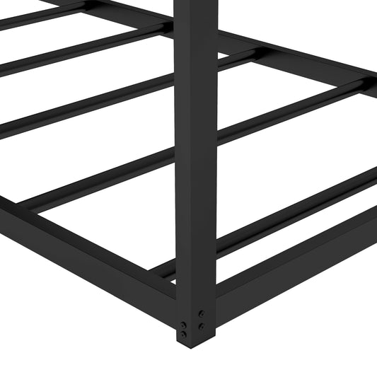 Metal House Shape Platform Bed twin