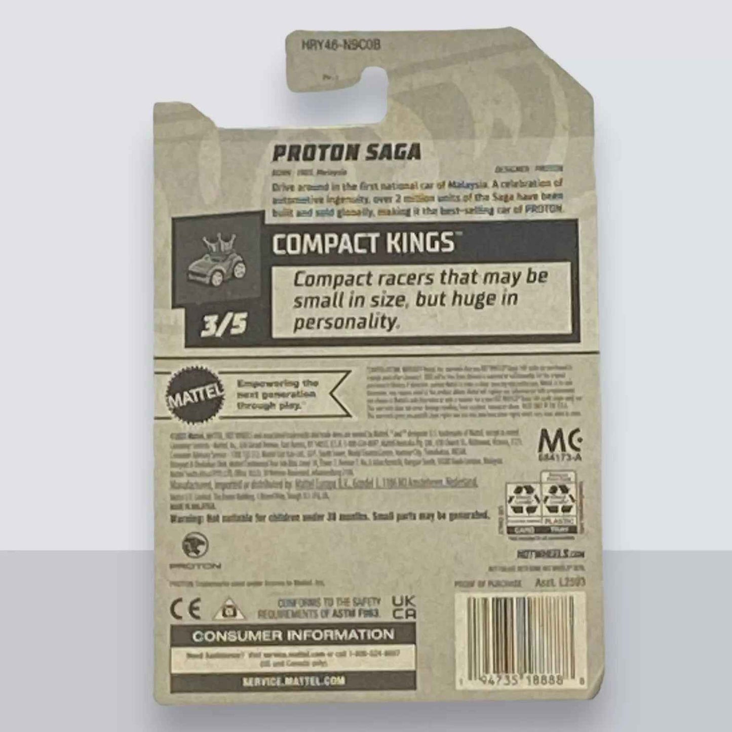 Hot Wheels Proton Saga - Compact Kings Series 3/5