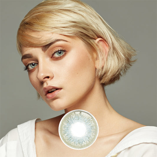 1Pair FDA Certificate Eyes Beautiful Pupil Colorful Girl Cosplay Contact Lenses EMILY DARK GREEN