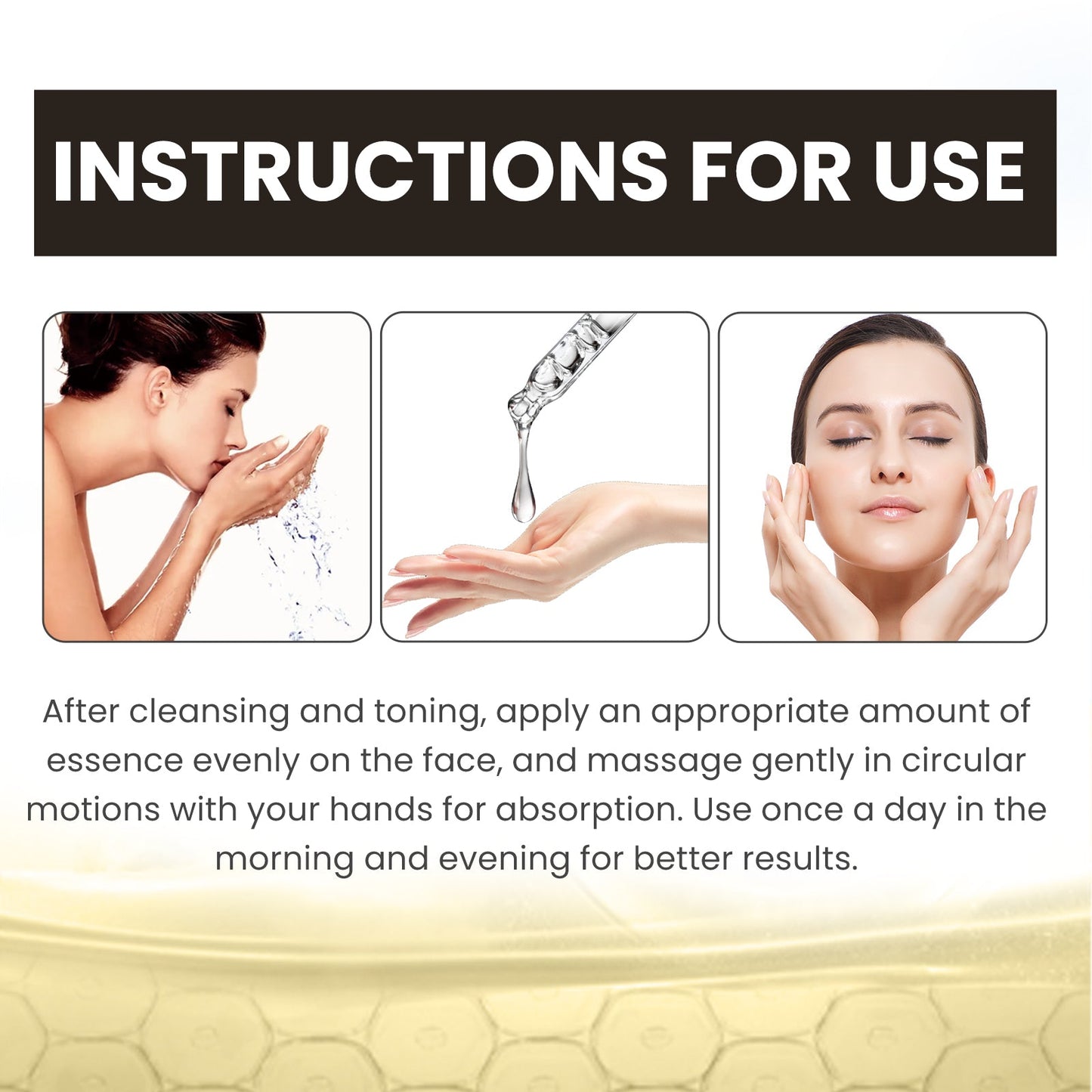 Facial Essence Moisturizes, Tightens, Softens, And Lightens Fine Lines