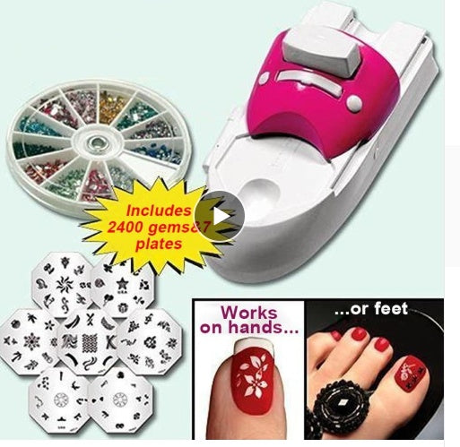 DIY Draagbare Nail Printer Art Stempel Tool Set