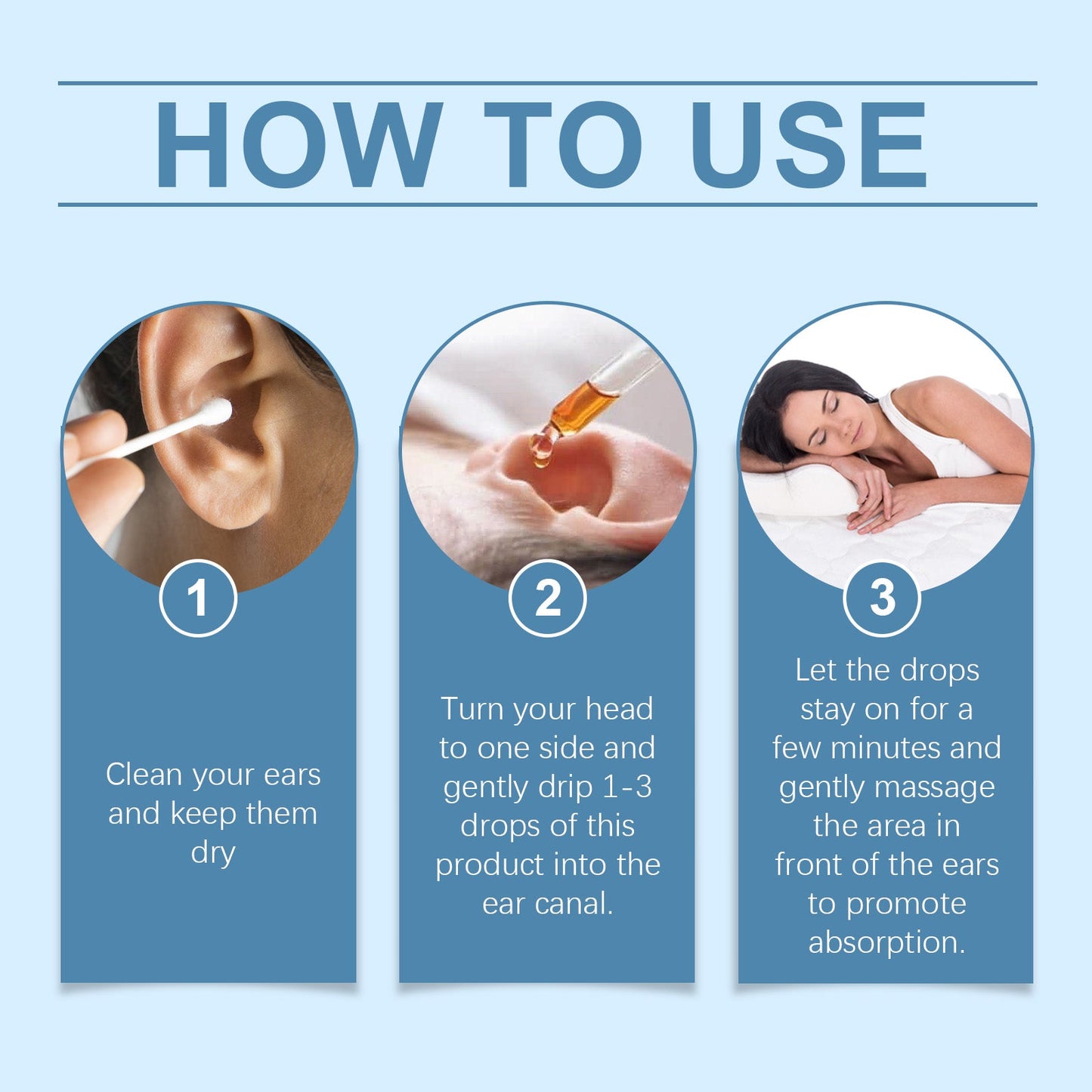 Ear Care Solution, A Gentle Nourishing Care Drops For Daily Ear Cleansing And Comfort