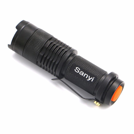 6PCS/Set Mini Flashlight Waterproof LED light Zoomable Torch AA 14500 battery Torch Lamp
