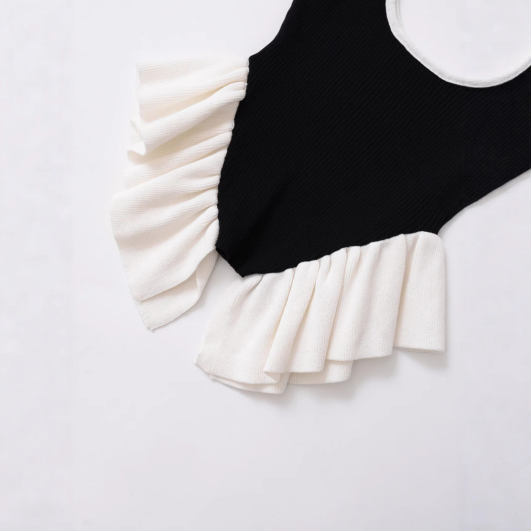 Elegant and Versatile Sleeveless Strap Top with Design