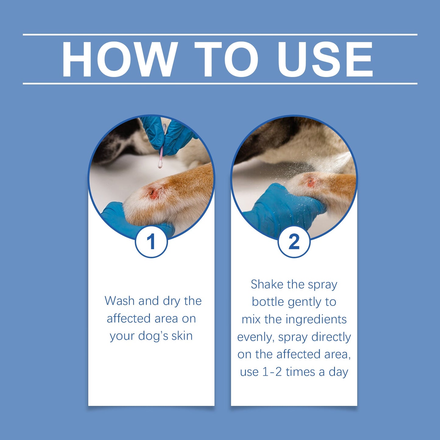 Dog Care Spray, Clean Dog Care Pet Plant Essence Skin Care Spray