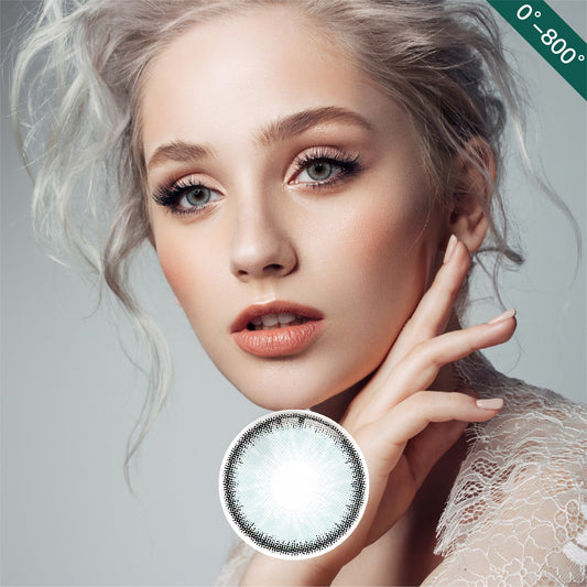 1Pair FDA Certificate Eyes Beautiful Pupil Colorful Girl Cosplay Contact Lenses PHALAENOPSIS LIGHT BLUE