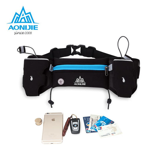 AONIJIE Running Waist Pack Outdoor Sports Hiking Racing Gym Fitness Lightweight Hydration Belt Water Bottle