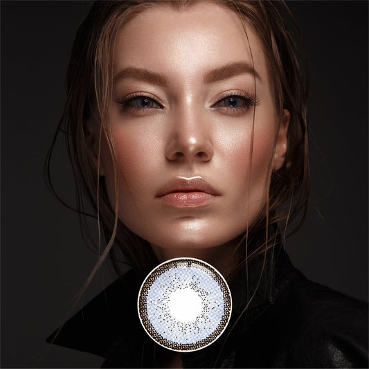 1Pair FDA Certificate Eyes Beautiful Pupil Colorful Girl Cosplay Contact Lenses MY WAY BLUE