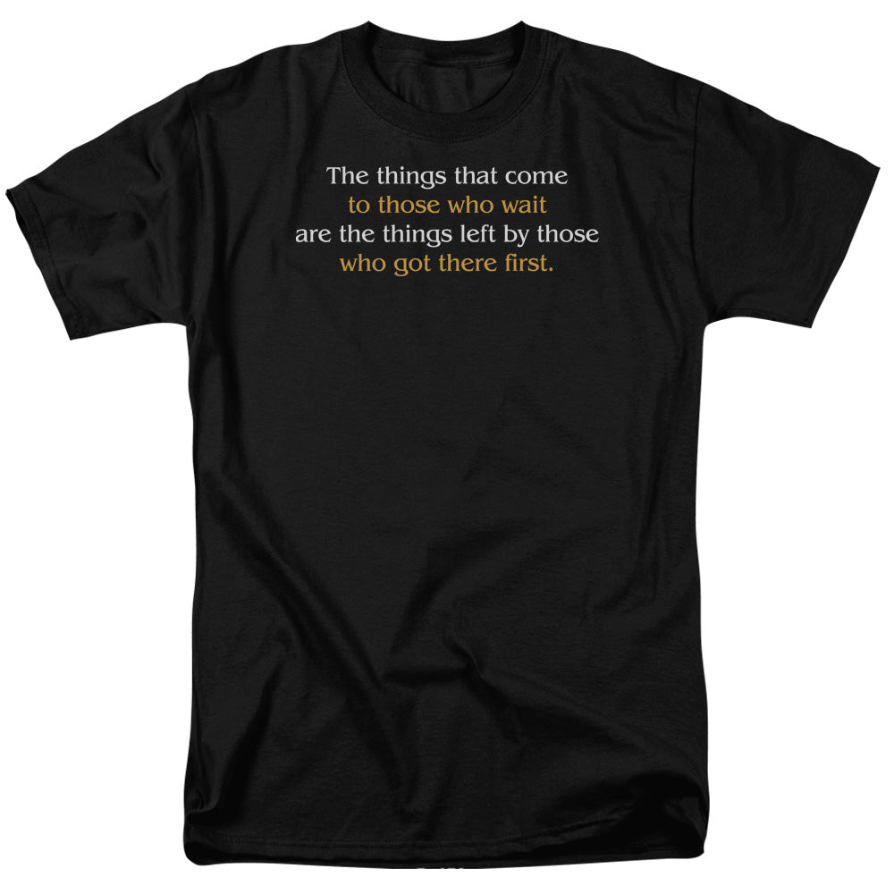 Got Here First Mens T Shirt Black Officially Licensed