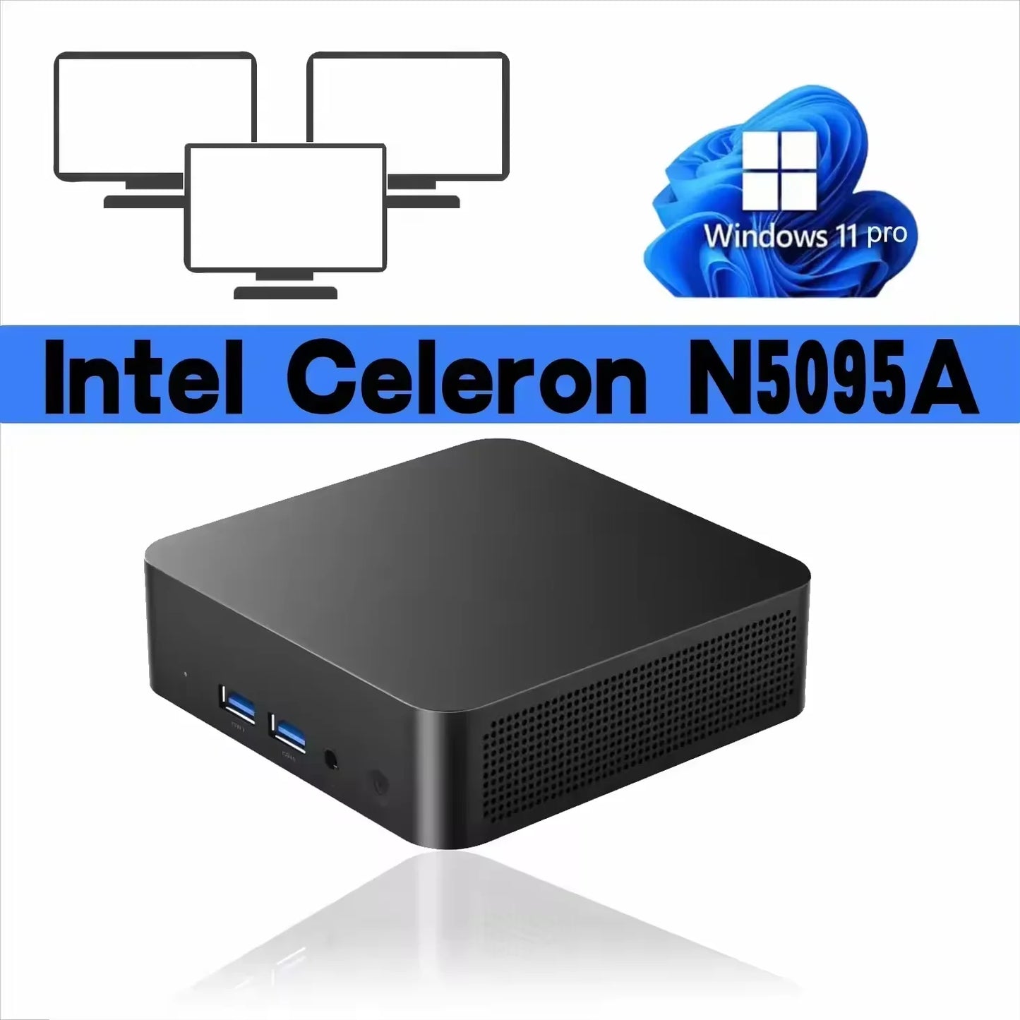 Windows 11 Mini Computer 16GB 1TB 2TB SSD Mini PC Portable Intel Core i9 8950HK/N5095A 1000M Ethernet Gaming PC Desktop Mini PC