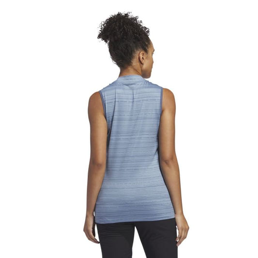 Adidas Women's Ultimate365 Stripe Sleeveless Polo 24