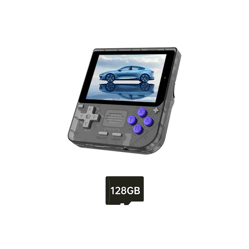 New POWKIDDY V10 Handheld Game Console 3.5 Inch 480*320 IPS OCA Full Screen Retro Opendinglinux Handhelds Cheap Children's Gifts
