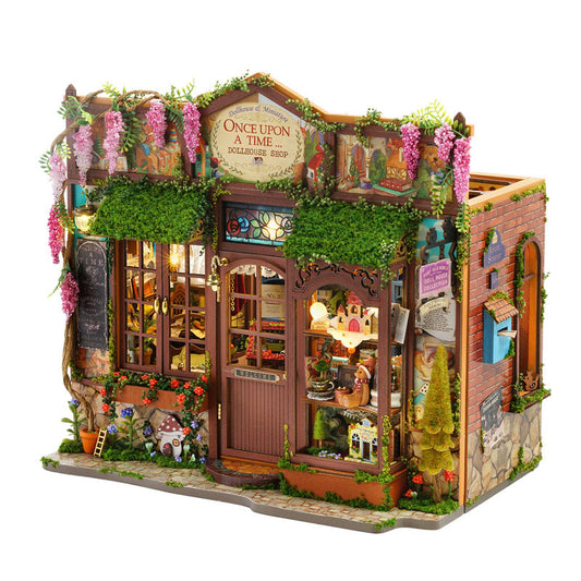 DIY wooden fairy-tale Wonderhous: mini bookends, assembleable houses, gifts, home decor