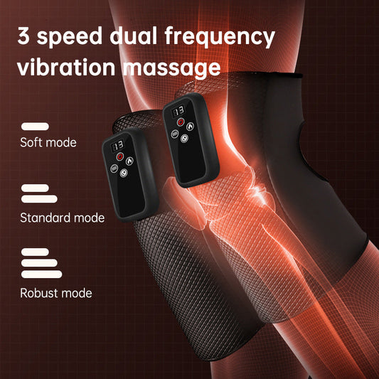 Electric heating knee massage instrument, vibration moxibustion, shoulder and elbow joint pain, hot compress knee massager for old cold legs