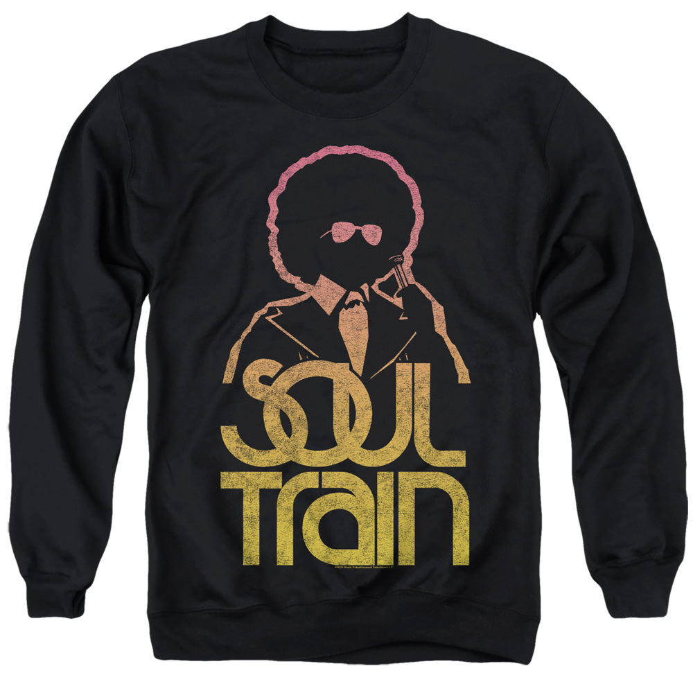 Bet Soul Train The Host Mens Crewneck Sweatshirt Black Officially Licensed