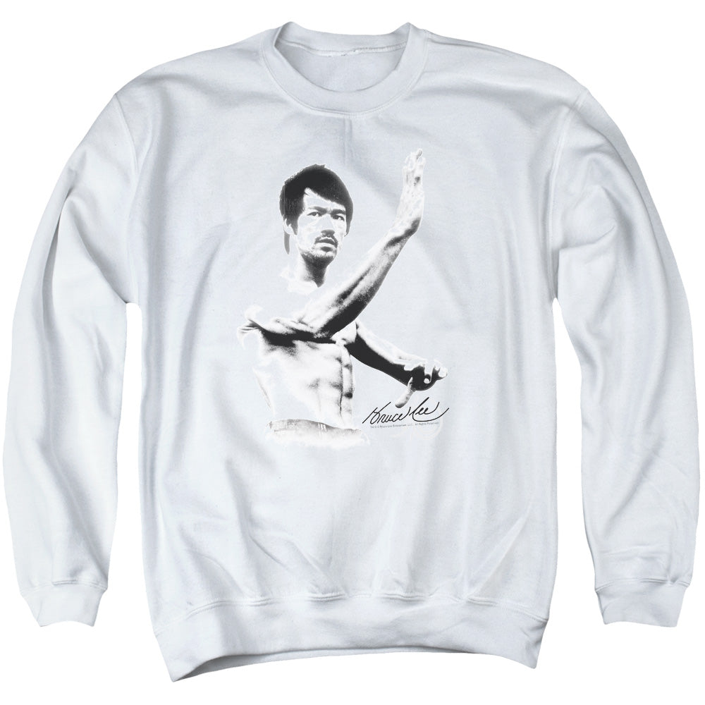Bruce Lee Serenity Mens Crewneck Sweatshirt White Officially Licensed