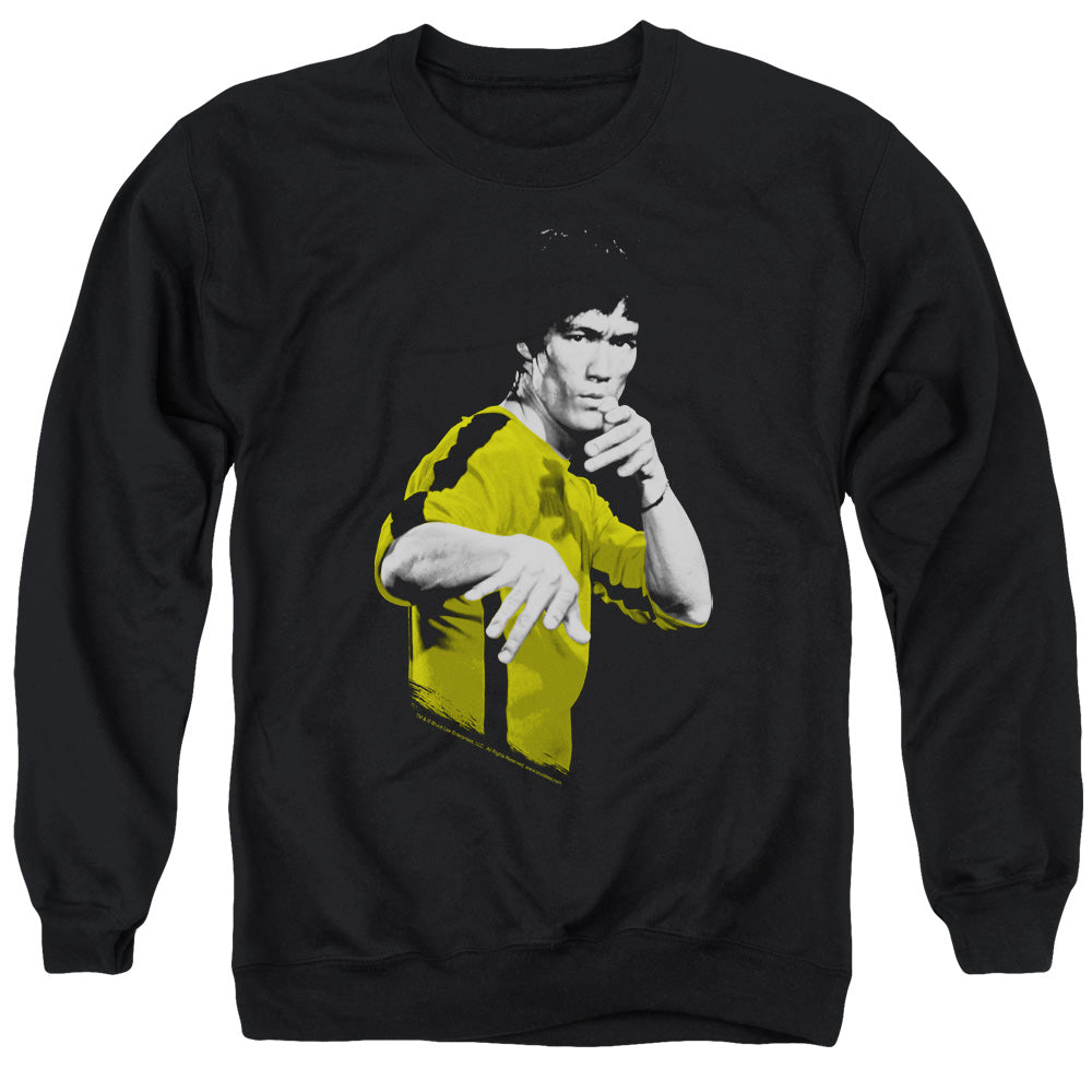 Bruce Lee Suit Of Death Mens Crewneck Sweatshirt Black Officially Licensed