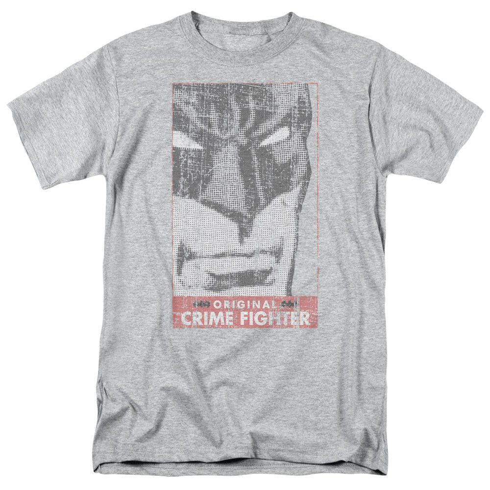 Batman Orginal Crime Fighter Mens T Shirt Athletic Heather Officially Licensed